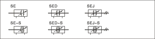 SE symbol Xi lanh khí nén Airtac SE
